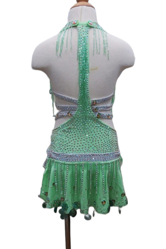 Girl Latin Dance Competition Dress (GL010)