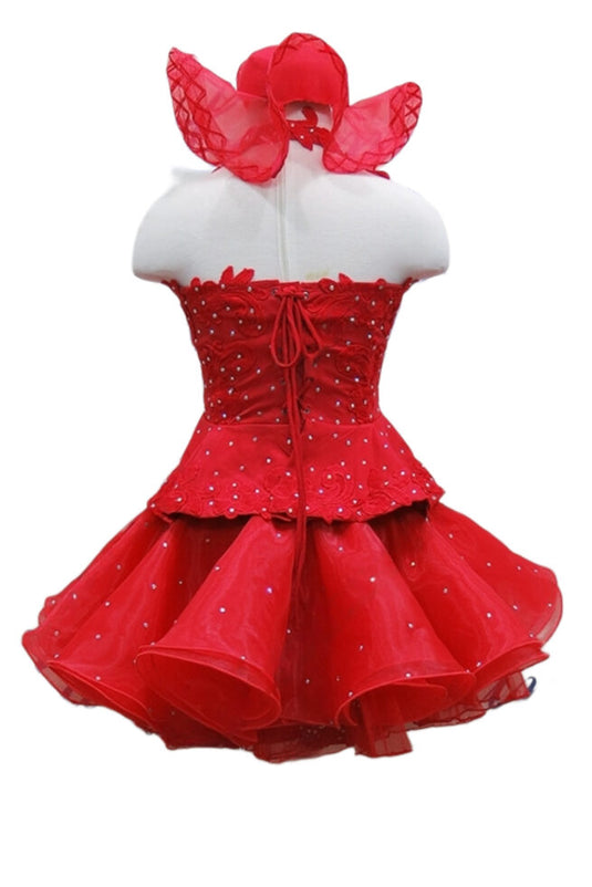 Girl Latin Dance Competition Dress (GL014)