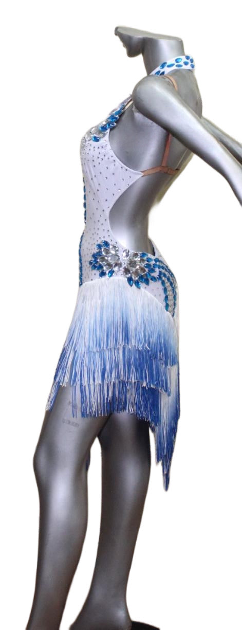 Load image into Gallery viewer, Latin Dance Competition Dress (LS018)
