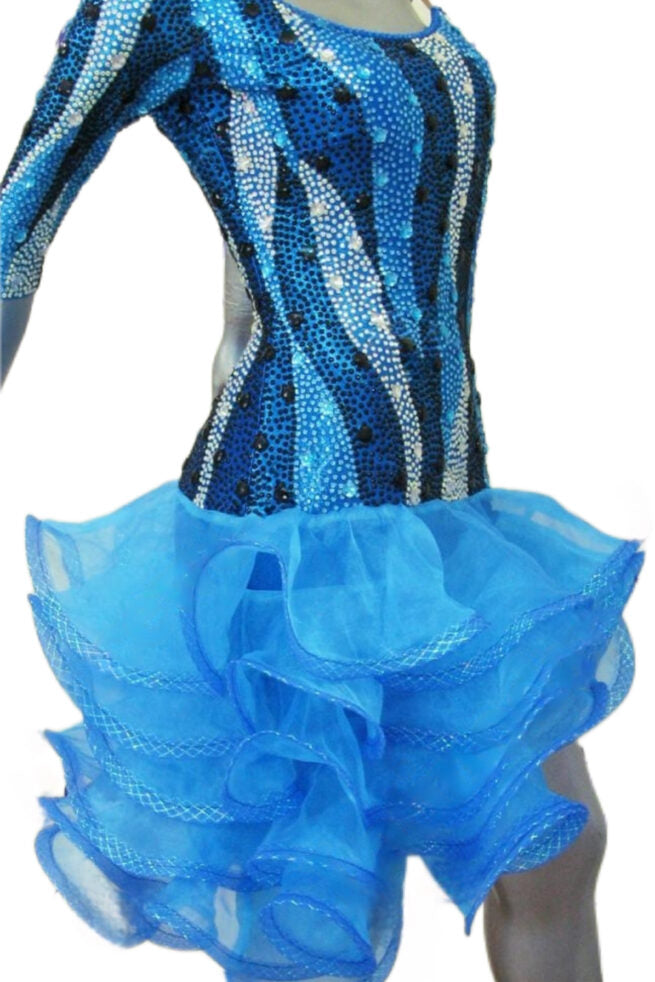 Load image into Gallery viewer, Latin Dance Competition Dress (LT0351)
