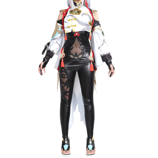 Genshin Impact Shenhe Cosplay Costume Shenhe Jumpsuit