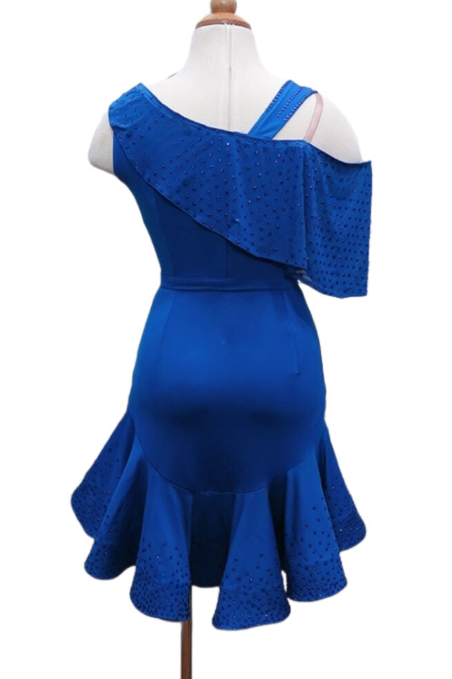 Load image into Gallery viewer, Girl Latin Dance Competition Dress (GL016)
