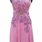 ByCharme Light Hot Pink Chiffon Ballroom Competition Dress - BC-0054