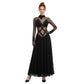 ByCharme Black Chiffon Ballroom Competition Dress - BC-0064