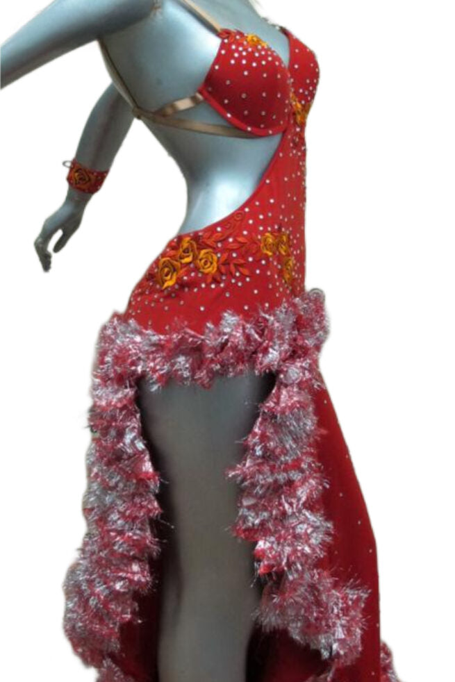 Load image into Gallery viewer, Latin Dance Competition Dress (LT035)
