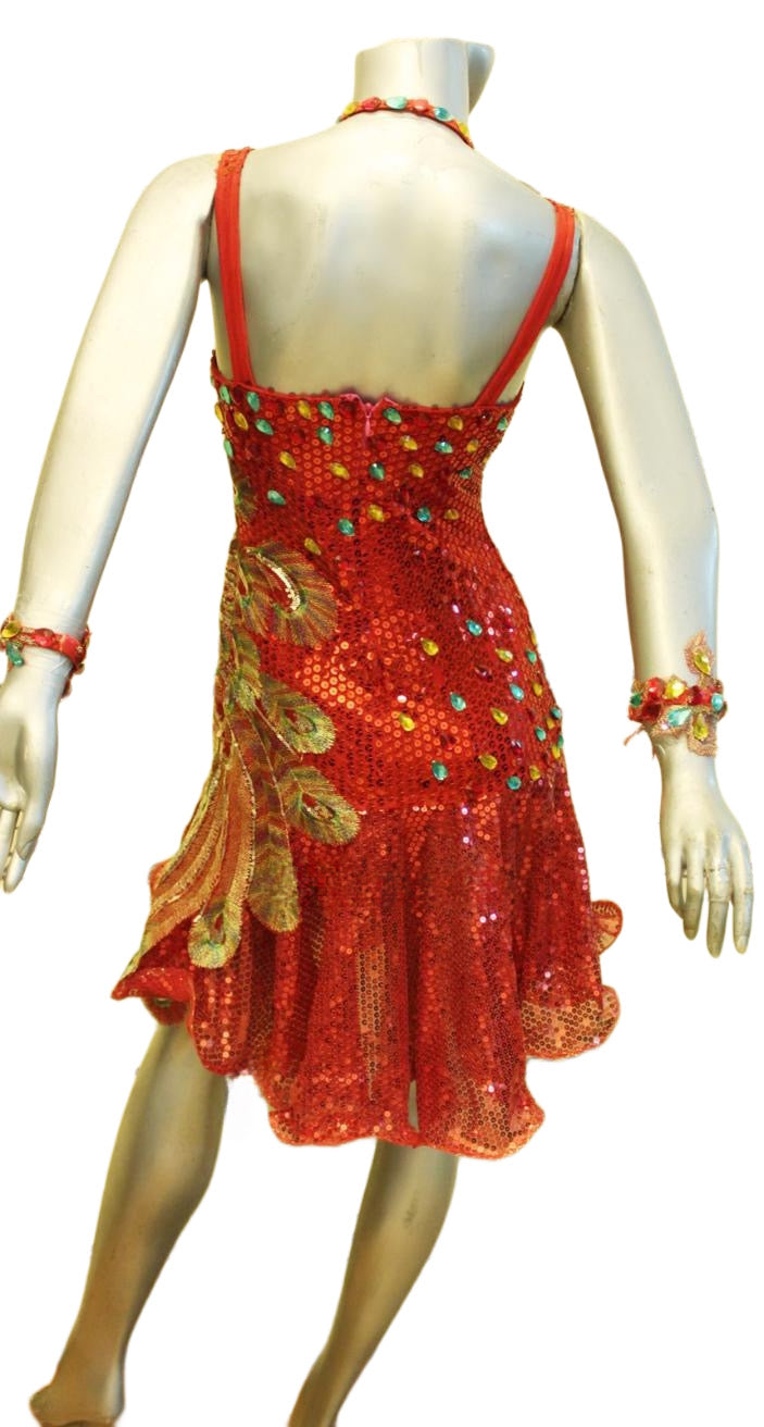 Load image into Gallery viewer, Latin Dance Competition Dress (LT0611)
