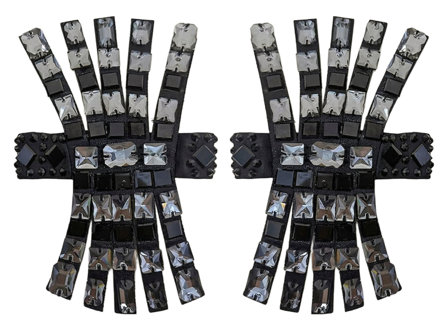 ByCharme Black Silver Dark Tan Fringes Latin Salsa Competition Dress - BCL-0148