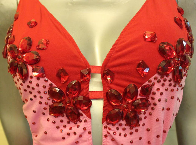 Load image into Gallery viewer, Latin Dance Competition Dress (LT080)
