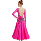 ByCharme Magenta Feather Ballroom Competition Dress - BC-0067