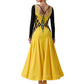 ByCharme Yellow & Black Ballroom Competition Dress - BC-0026