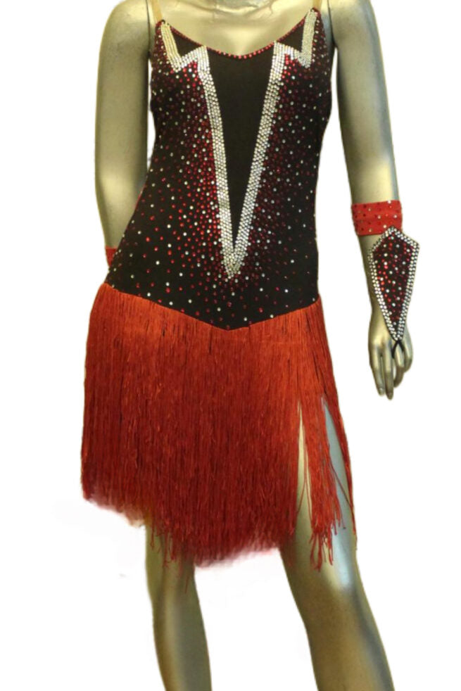 Load image into Gallery viewer, Latin Dance Competition Dress (LT0235A)
