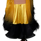 ByCharme Dark Yellow Feather Ballroom Competition Dress - BC-0228