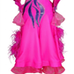 ByCharme Magenta Feather Ballroom Competition Dress - BC-0067