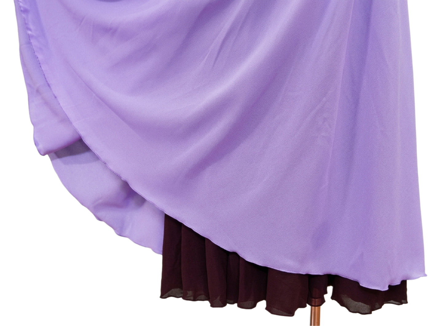 ByCharme Light Purple Chiffon Ballroom Competition Dress - BC-0065