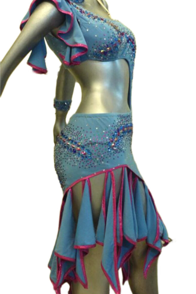 Load image into Gallery viewer, Latin Dance Competition Dress (LT082)
