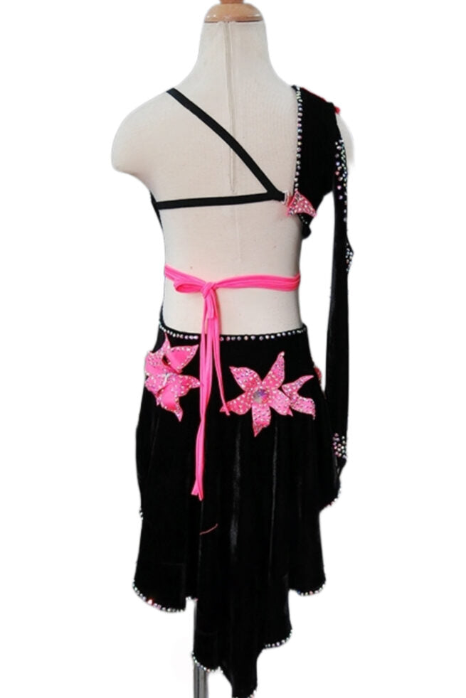 Load image into Gallery viewer, Girl Latin Dance Competition Dress (GL032)
