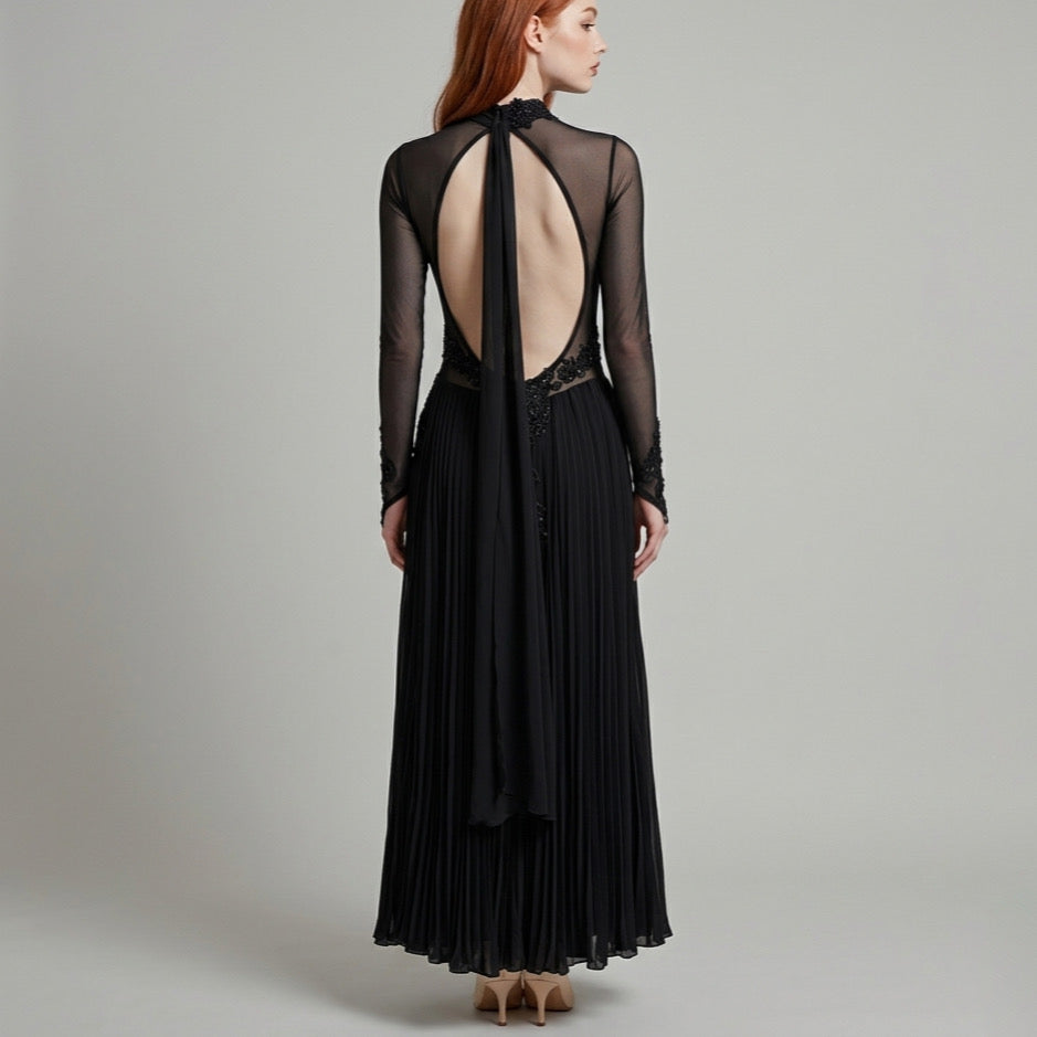 ByCharme Black Rhinestone Ballroom Competition Dress - BC-0227