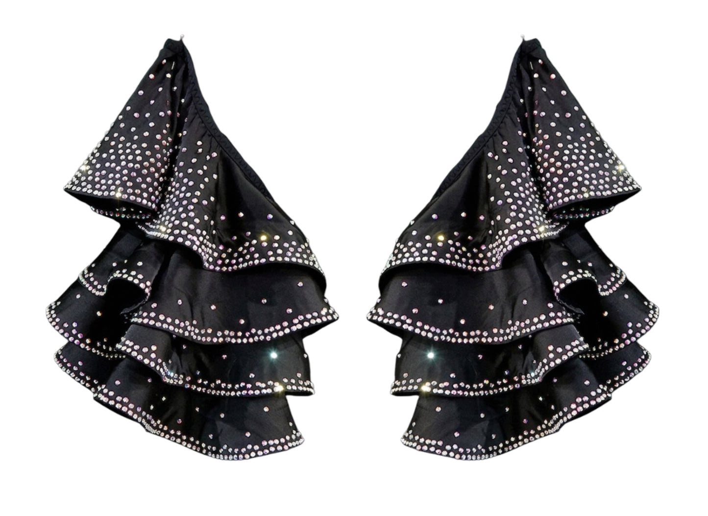 ByCharme Black Lycra Men Latin Salsa Competition Shirt - BCM-0046