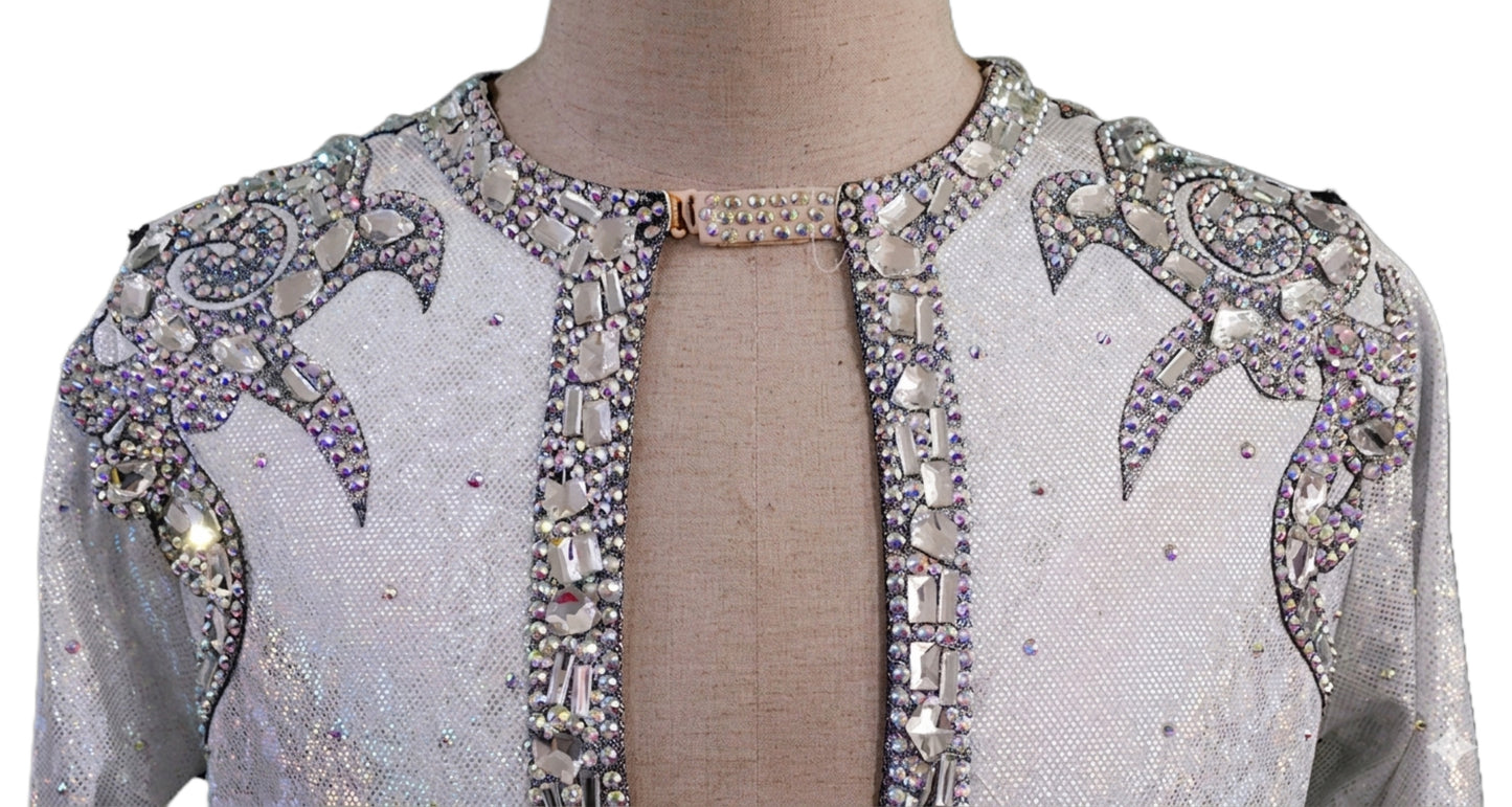 ByCharme Black Lycra Men Latin Salsa Competition Shirt - BCM-0046