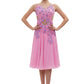 ByCharme Light Hot Pink Chiffon Ballroom Competition Dress - BC-0054
