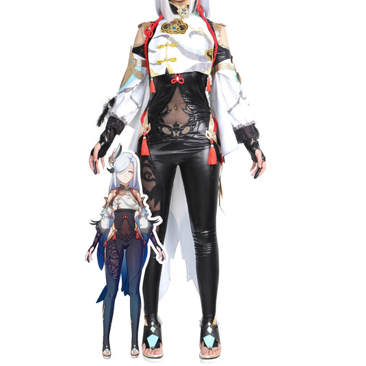 Genshin Impact Shenhe Cosplay Costume Shenhe Jumpsuit