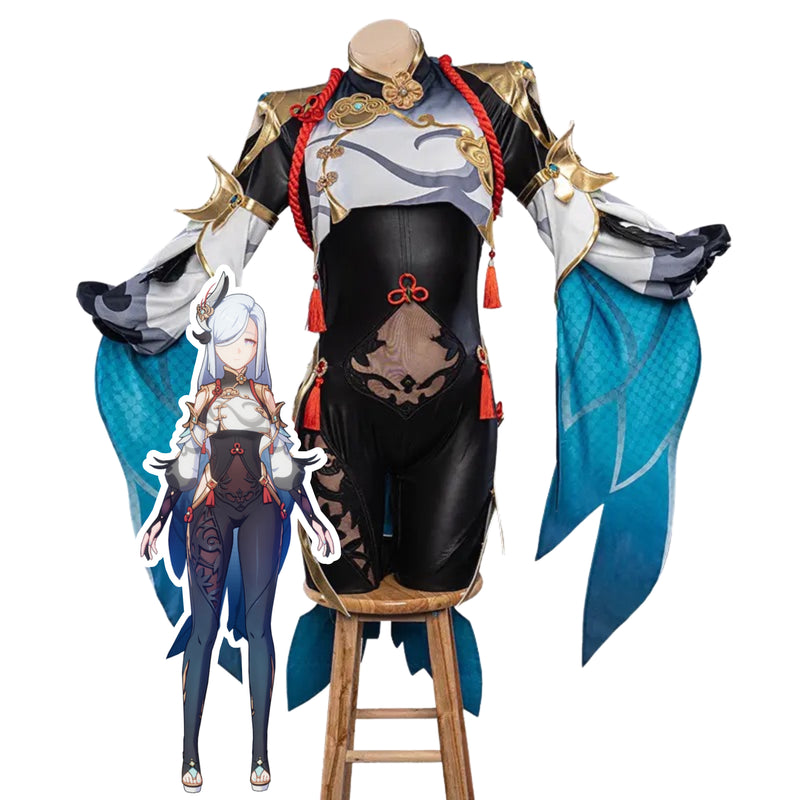 Load image into Gallery viewer, Genshin Impact Shenhe Cosplay Costume
