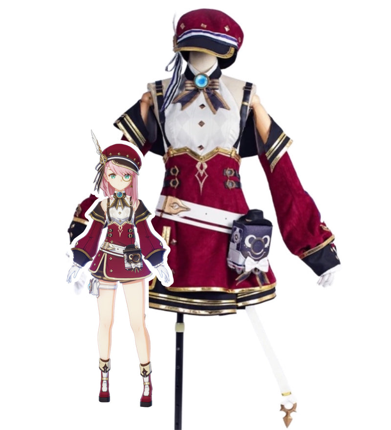 Load image into Gallery viewer, Genshin Impact Charlotte Cosplay Costume
