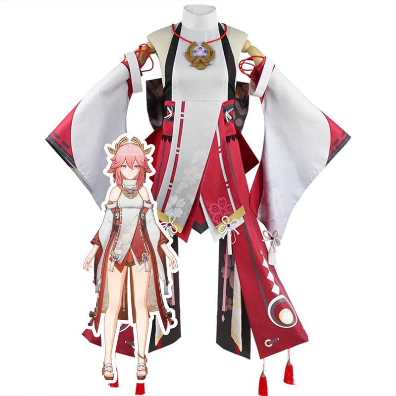 Load image into Gallery viewer, Genshin Impact Yae Miko Cosplay Costume
