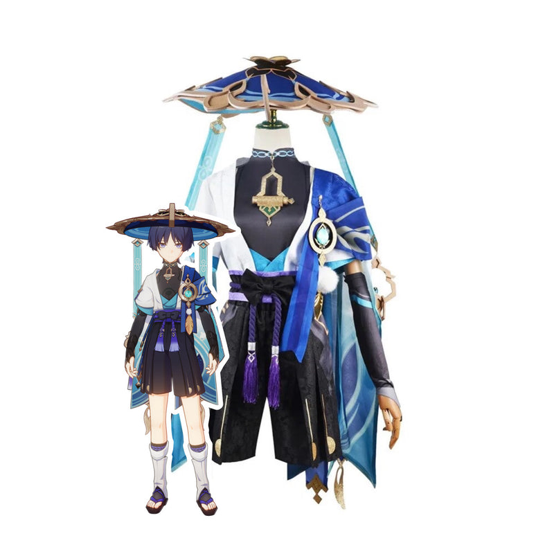 Load image into Gallery viewer, Genshin Impact Scaramouche Wanderer Cosplay Costume
