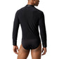 ByCharme Black Lycra Men Latin Salsa Competition Shirt - BCM-0013