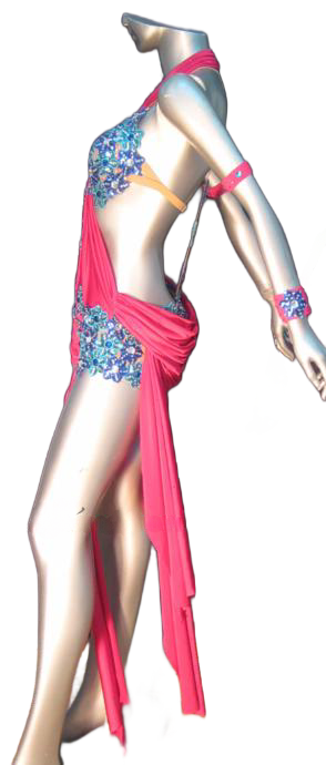 Load image into Gallery viewer, Latin Dance Competition Dress (LT040)
