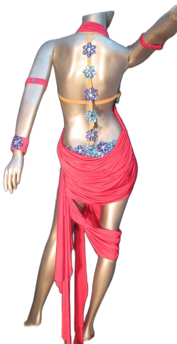 Load image into Gallery viewer, Latin Dance Competition Dress (LT040)
