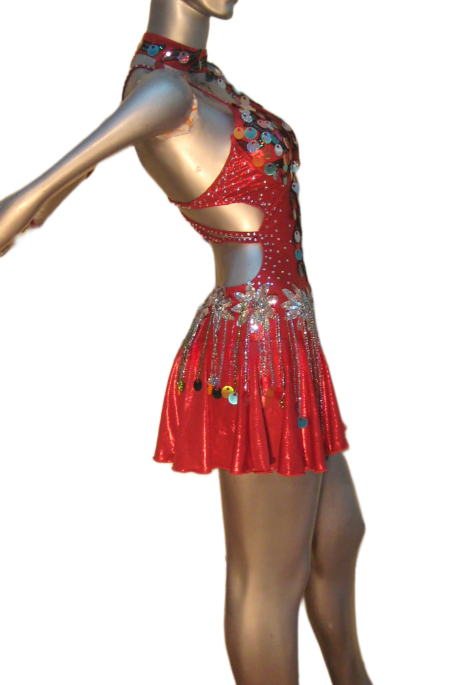 Load image into Gallery viewer, Latin Dance Competition Dress (LT0396)
