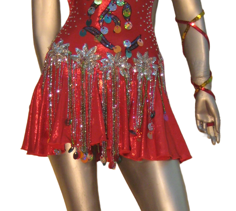 Load image into Gallery viewer, Latin Dance Competition Dress (LT0396)
