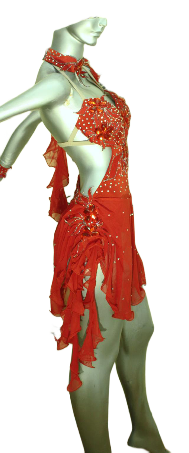 Load image into Gallery viewer, Latin Dance Competition Dress (LT0370)
