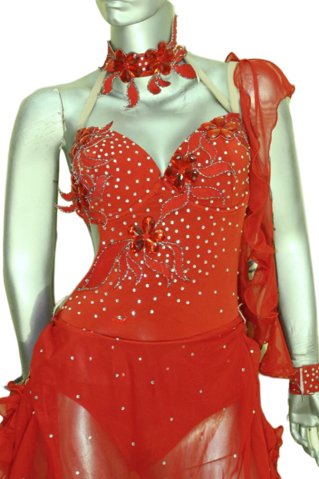 Load image into Gallery viewer, Latin Dance Competition Dress (LT0370)
