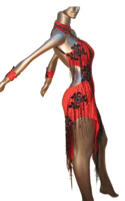 Load image into Gallery viewer, Latin Dance Competition Dress (LT0124)
