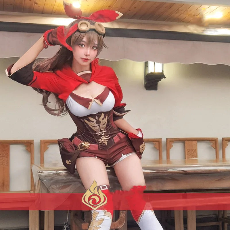 Load image into Gallery viewer, Genshin Impact Amber Cosplay Costume
