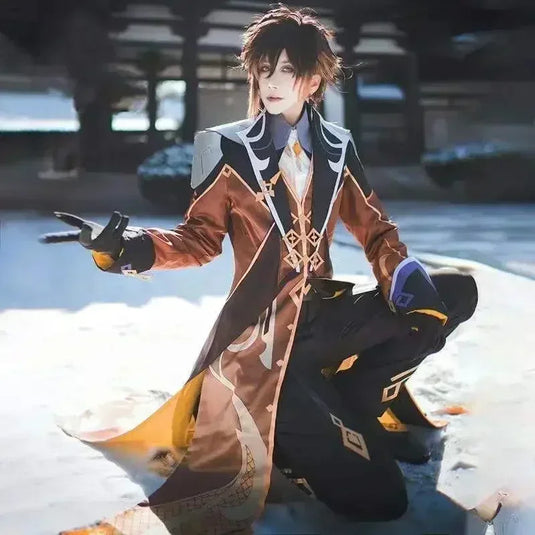 Genshin Impact Zhongli Cosplay Costume