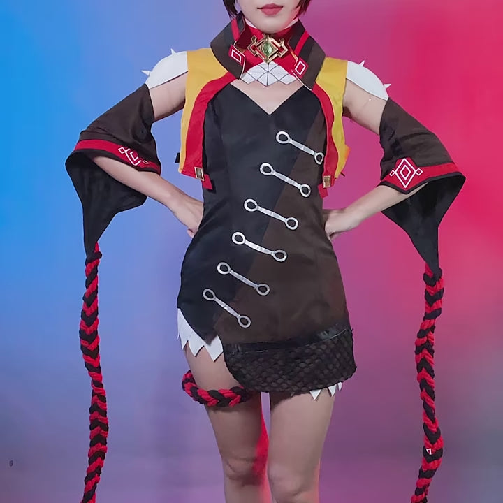 Load and play video in Gallery viewer, Genshin Impact Cosplay XINYAN Costume
